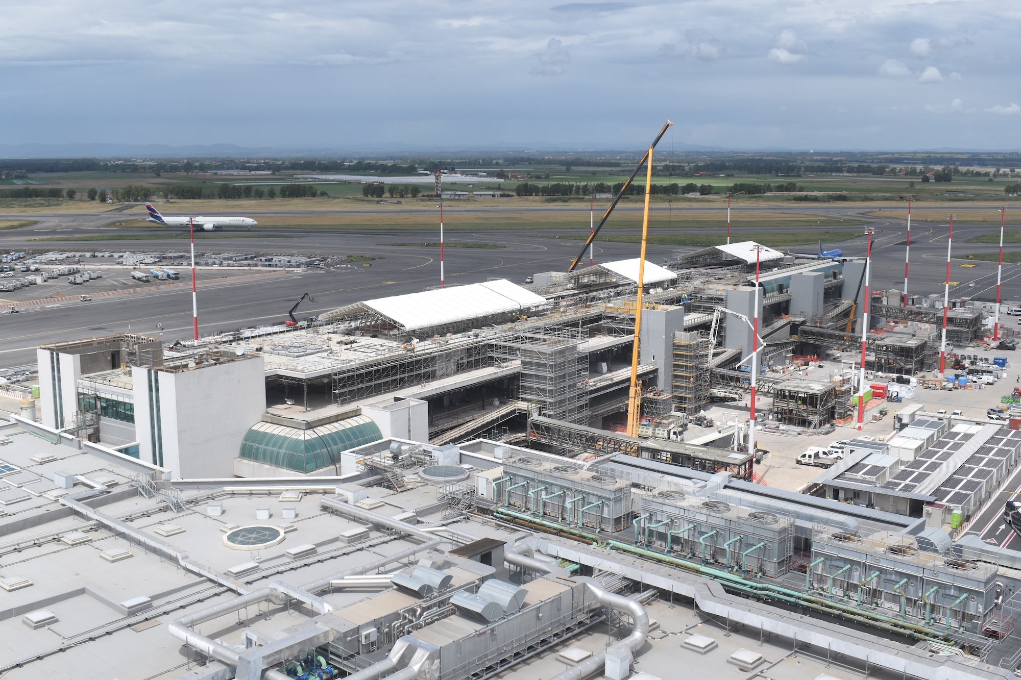 Monitoraggio timelapse Terminal ADR, Aeroporto di Roma Fiumicino